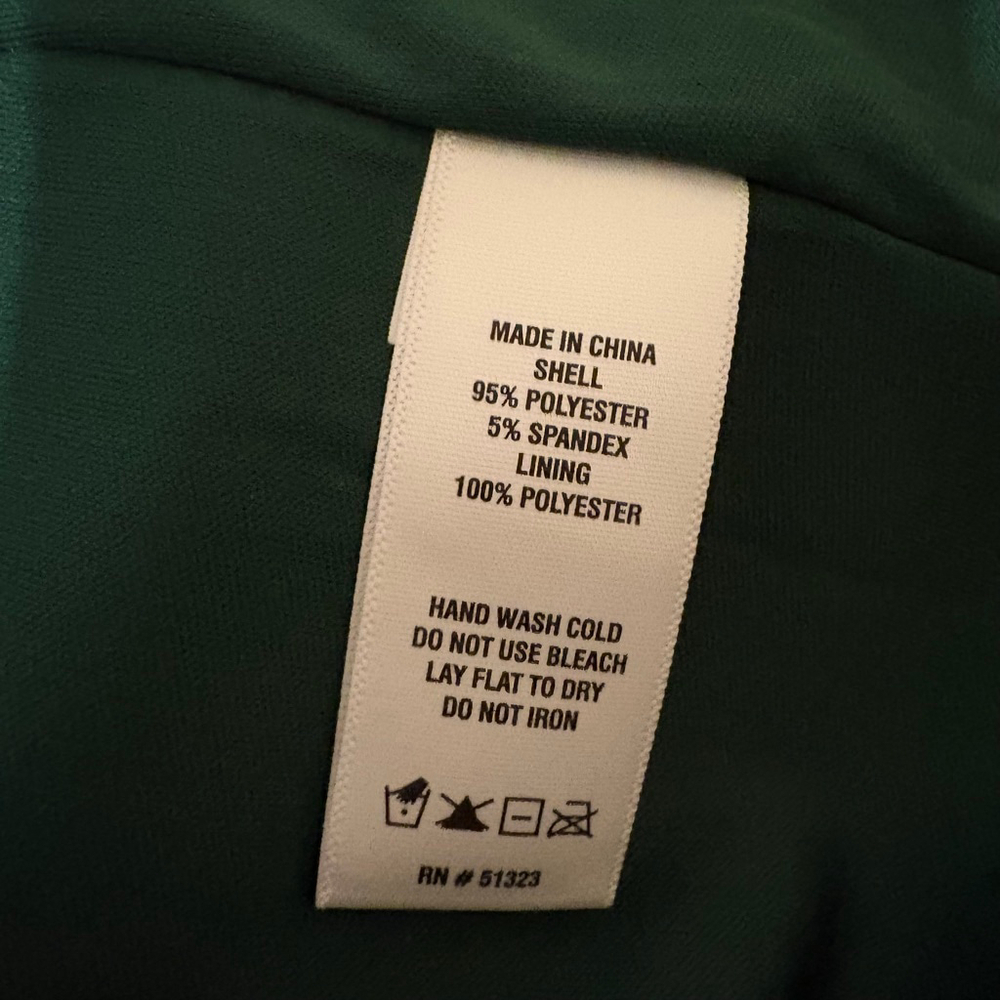 CeCe Emerald Green Sequin Godet Short Sleeve Shimmer Dress M - Picture 13 of 14